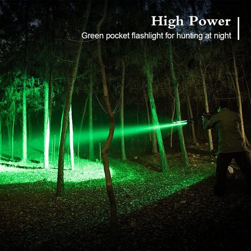 5-in-1 Multicolor Rechargeable Tactical Flashlight, Powerful White-Red-Green-Blue Led Light Torch with Traffic Signal Wand, for Hog Predator Hunting & Tracking, Fishing(Battery Included） - Image 2