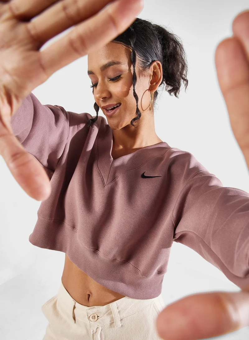 Nike Nsw Phoenix Fleece Cropped Sweatshirt