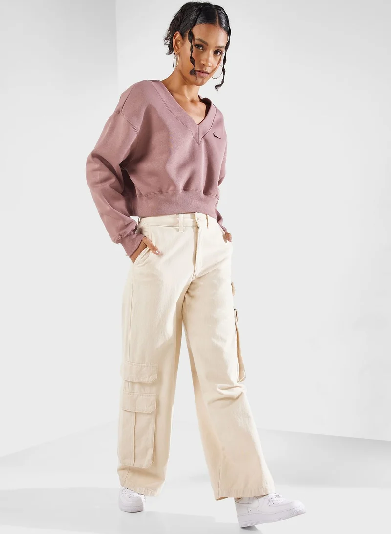 Nike Nsw Phoenix Fleece Cropped Sweatshirt