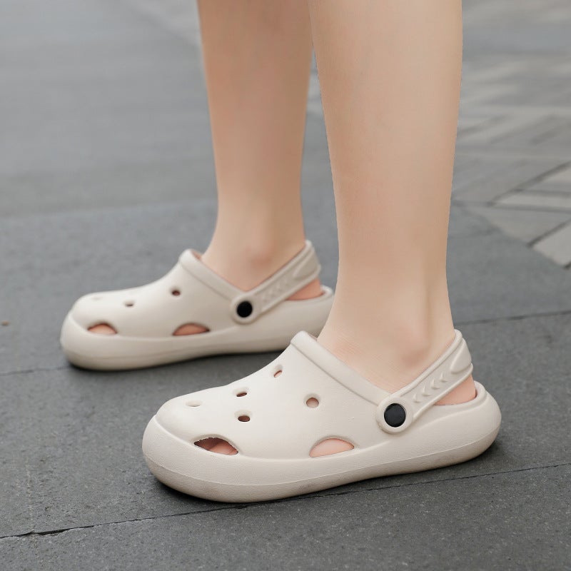 Children'S Baotou Slippers Indoor Soft-Soled Non-Slip Hole Shoes Summer Large Children'S Beach Shoes Men'S And Women'S Sandals - Image 4