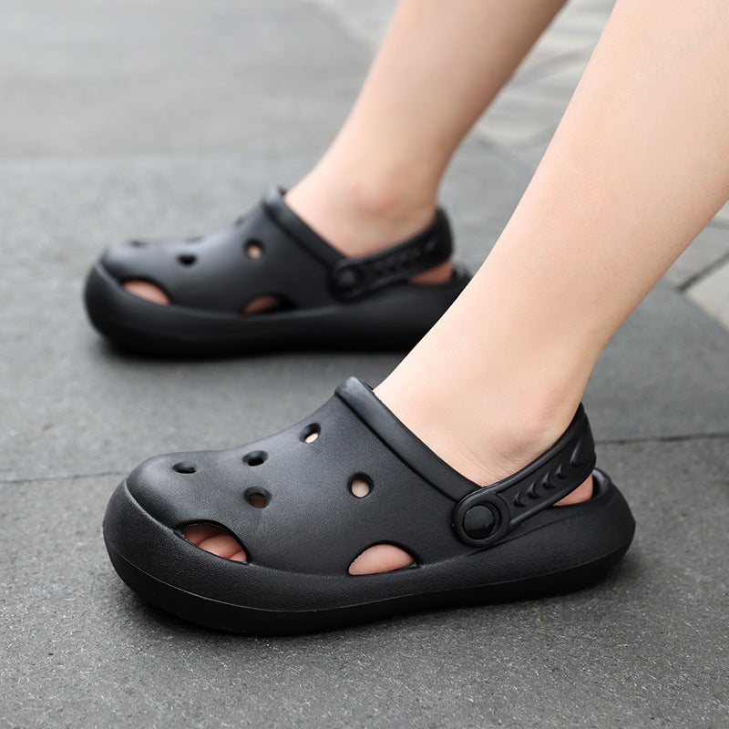 Children'S Baotou Slippers Indoor Soft-Soled Non-Slip Hole Shoes Summer Large Children'S Beach Shoes Men'S And Women'S Sandals - Image 3