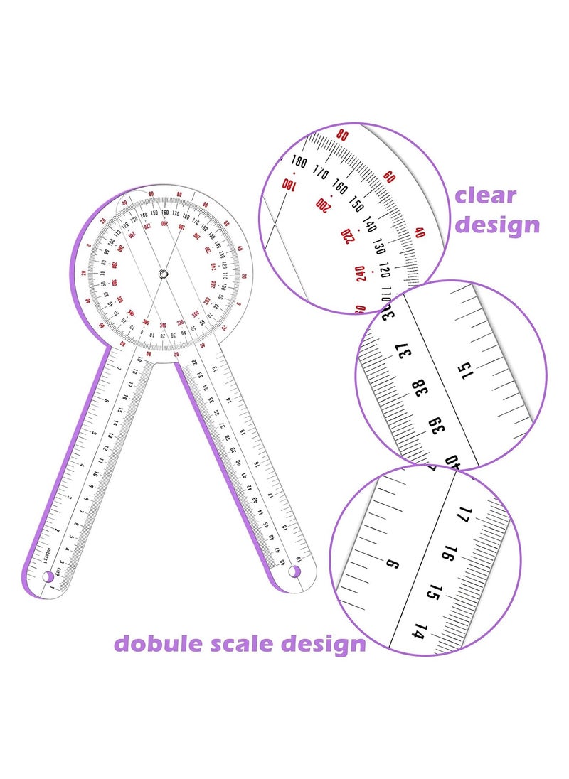 مسطرة قياس الزوايا الشفافة مقاس 12 بوصة لقياس الزوايا من البلاستيك بزاوية 360 درجة لشريط قياس الجسم - pzsku/Z07CAD2A73269038E3042Z/45/_/1695290910/18ba4820-6fa0-4ef0-98ad-f803a10d85cb