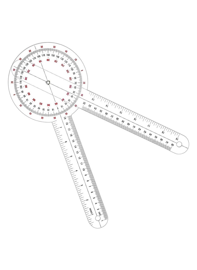 مسطرة قياس الزوايا الشفافة مقاس 12 بوصة لقياس الزوايا من البلاستيك بزاوية 360 درجة لشريط قياس الجسم - pzsku/Z07CAD2A73269038E3042Z/45/_/1695290916/63df5f3e-cc10-4d61-a7d4-3f14104cd596