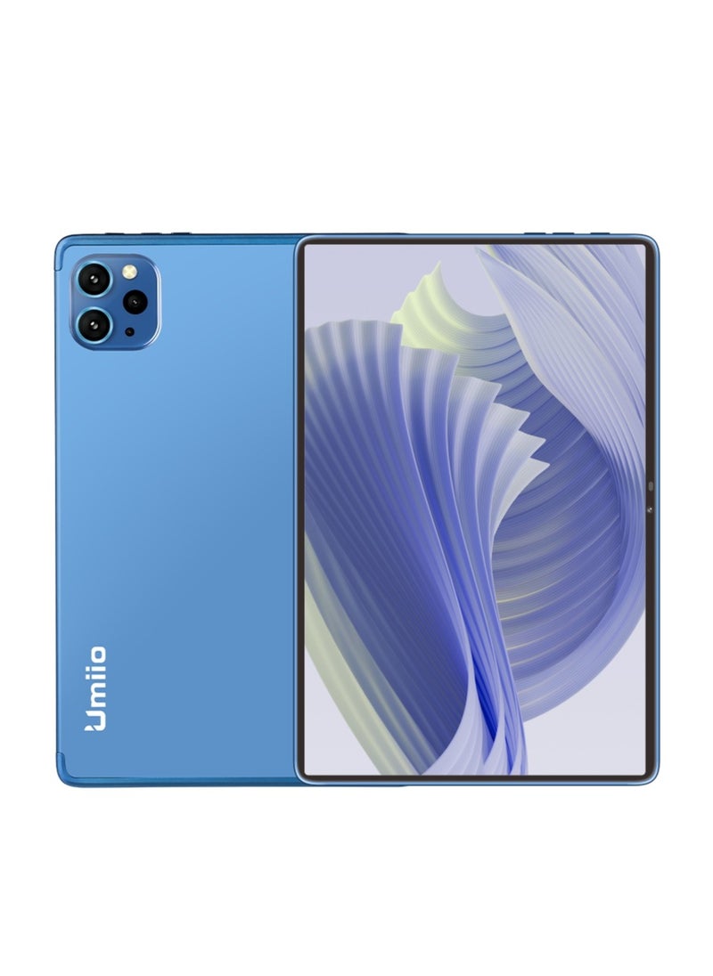 Umiio Smart Tablet PC 10.1-inch HD Screen 8GB RAM 256GB ROM Front and Rear Camera WiFi and Dual SIM 5G Network Android Tab with Leather Cover Keyboard and Mouse  - Image 1