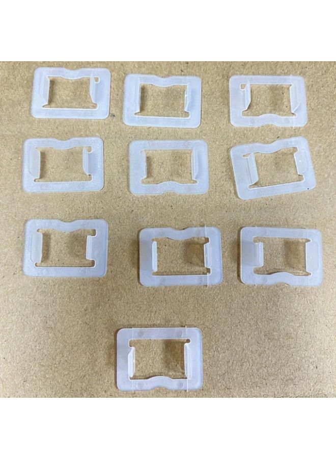 10pcs Matte White Socket Stabilizer Secure Loose Outlets Prevent Disconnections Fire Retardant - Image 1