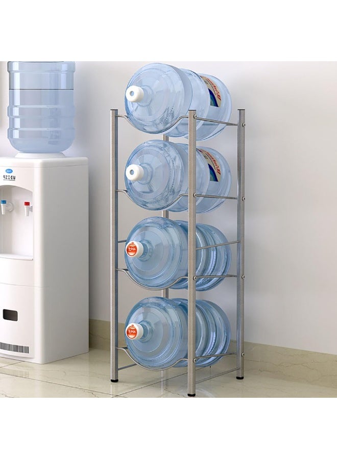 Water Bottle Storage Stand 4 Tier Water Bottle Rack 5 Gallons Water Bottle Storage Holder Heavy Duty Water Bottle Stand for Home Kitchen and Office Easy To Assemble (4Layer) - Image 3