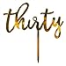 Qertesl Acrylic thirty Cake Topper30th Birthday Cake Toppers 30th Anniversary Party Decorations Supplies Double Sided Gold Glitter - Image 2