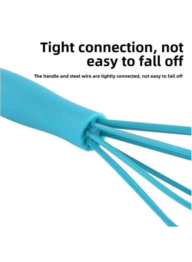 6 Inch Mini Children's Special Egg Beater Cream Mixer Food Grade Silicone Baking Tools In Stock-Color:Blue - Image 5