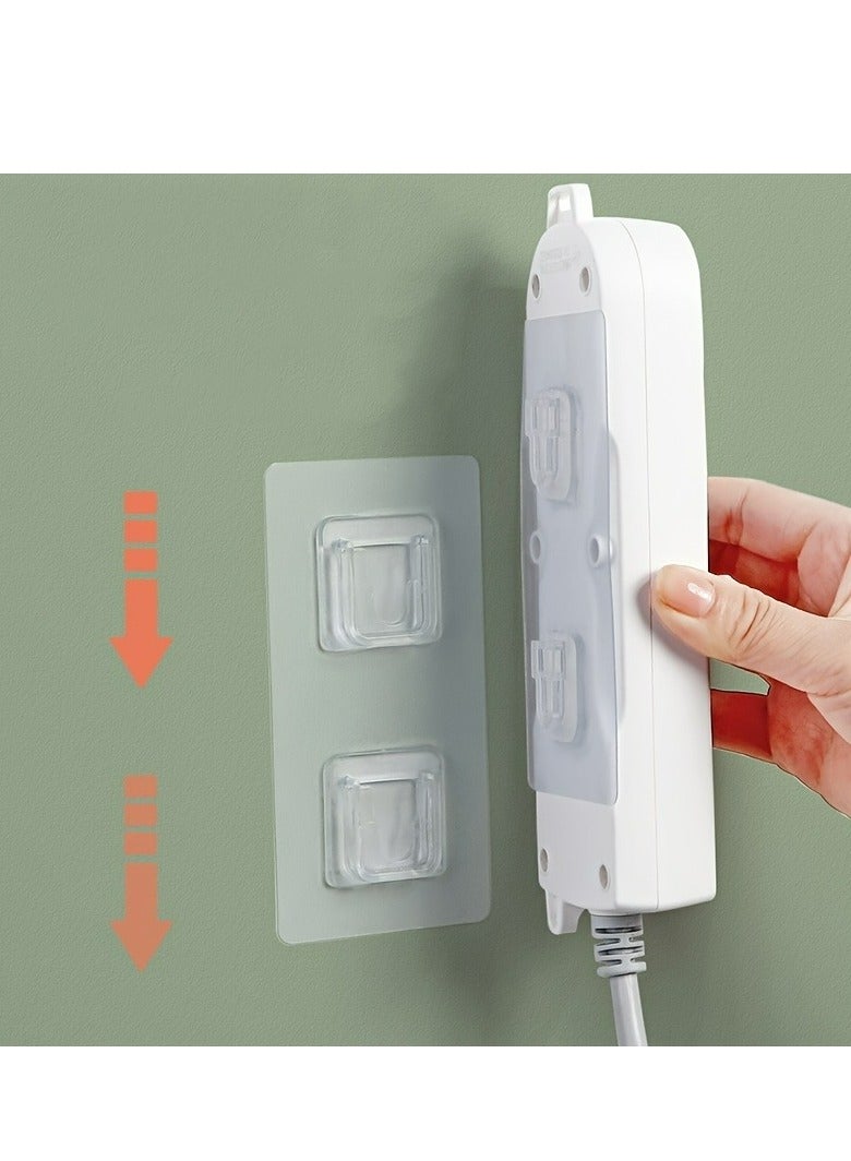 4 Pcs Double Sided Wall Hook, Wall Hooks for Hanging, Self Adhesive Hooks for Bathroom Kitchen Office Hanging,Double-sided Wall Hook, Wall Hanger, Kitchen Hooks - Image 2