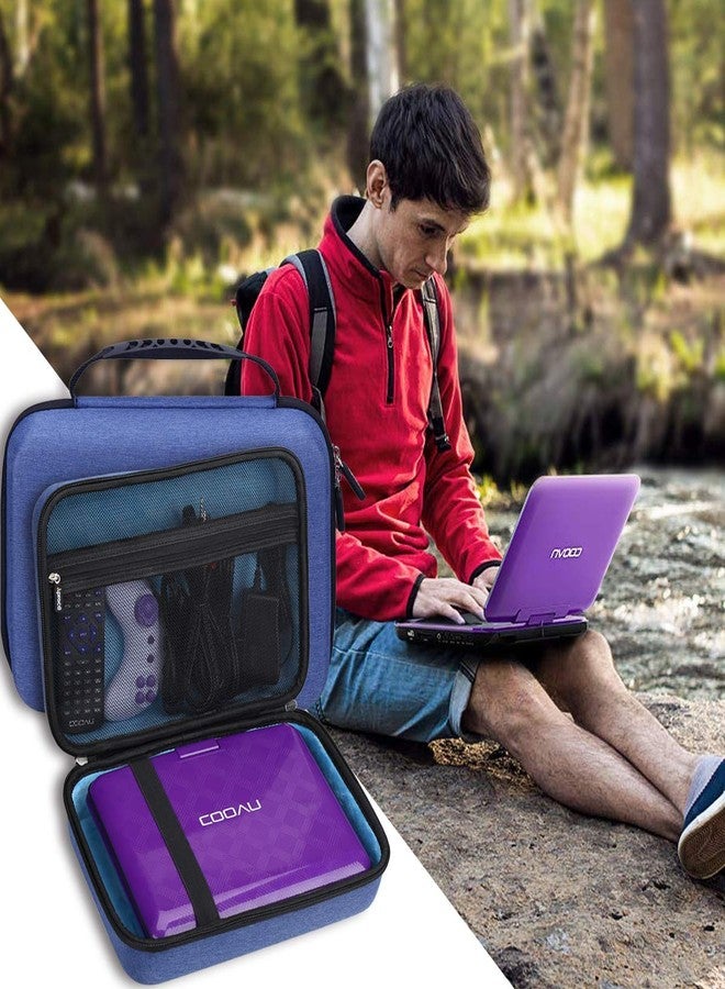 Aproca DVD Player Case Compatible with ieGeek 11.5" / COOAU 11.5" / 12.5" / SQQBZZ 11.5" / SUNPIN New 11.5" / Megatek 12.5" Portable DVD Player, Storage Bag for Accessories - Blue (Case Only) - Image 5