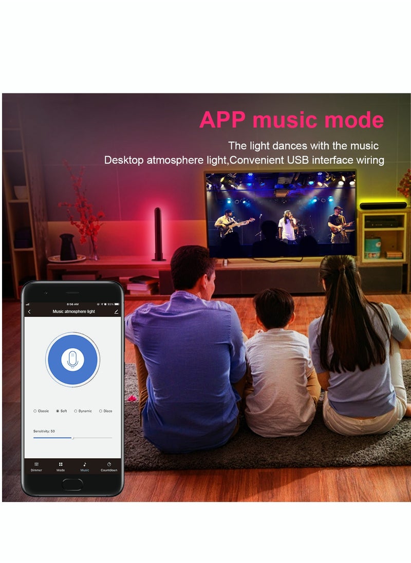 Wifi Smart LED Atmosphere Night Light Bluetooth APP Control Ambient Light For TV Wall Computer Game Room Decoration