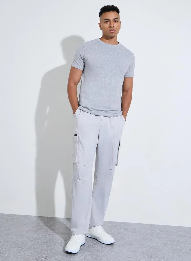 Styli  Pack of 2 - Multi-Color Solid Regular Fit T-Shirt for Men | Best Price UAE