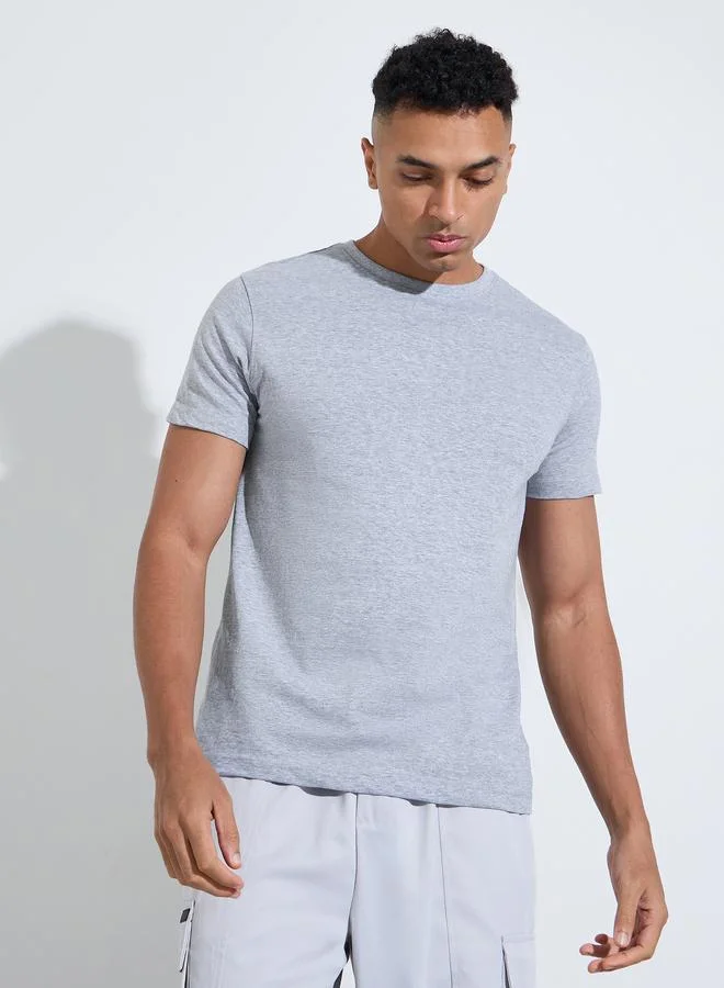 Pack of 2 - Multi-Color Solid Regular Fit T-Shirt