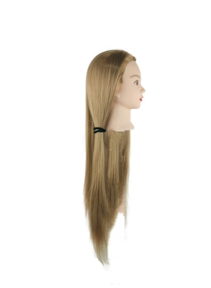 Mannequin Head 25.5 Inch Cosmetology Doll Head For Hair Styling Hairstyling Training Head For Weaving Curling Cutting Thermal Styling Hair And Makeup Styling Practice Head - Image 2