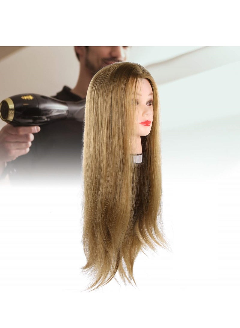 Mannequin Head 25.5 Inch Cosmetology Doll Head For Hair Styling Hairstyling Training Head For Weaving Curling Cutting Thermal Styling Hair And Makeup Styling Practice Head - Image 4