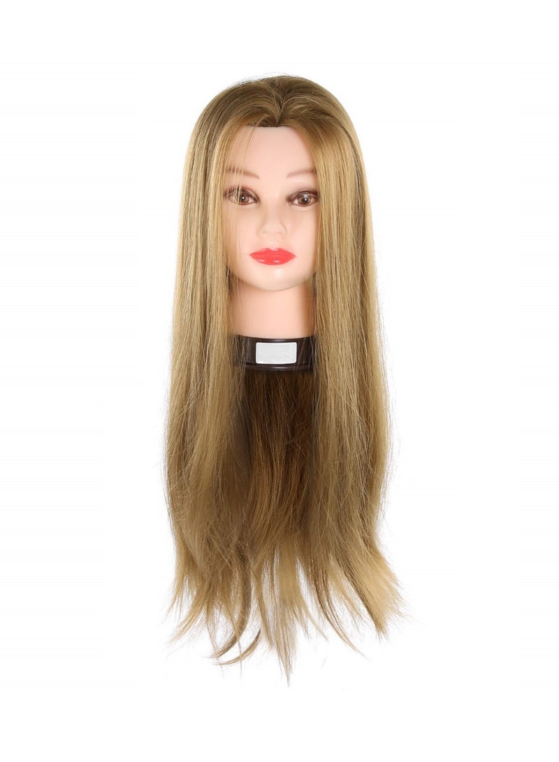 Mannequin Head 25.5 Inch Cosmetology Doll Head For Hair Styling Hairstyling Training Head For Weaving Curling Cutting Thermal Styling Hair And Makeup Styling Practice Head - Image 5