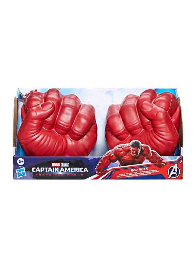 HASBRO - GAMING - Marvel Avengers Captain America: Brave New World Red Hulk Gamma Smash Fists - Image 1