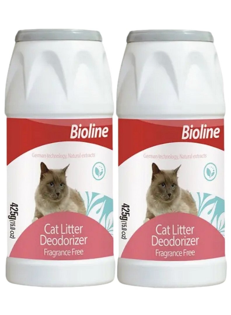 بايولاين مزيل رائحة فضلات القطط من بيولاين (عبوة من قطعتين) - Image 1