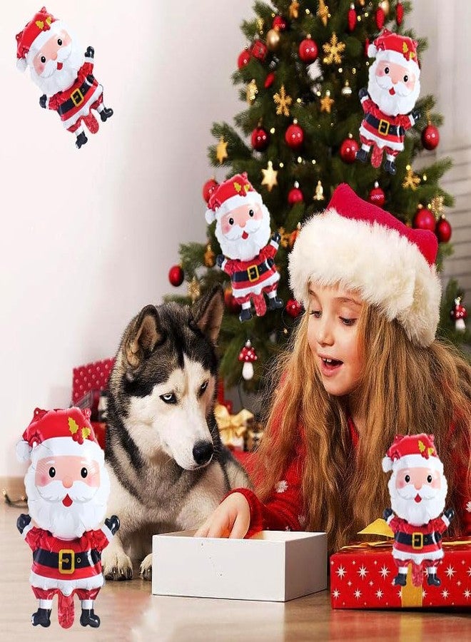 QZMCEAGS Santa Claus Balloons Christmas Balloons Santa Claus Foil Balloon For Christmas-Themed Party Birthday Party Supplies Decorations Party Decorations Balloon Party Sets-5pcs - Image 5
