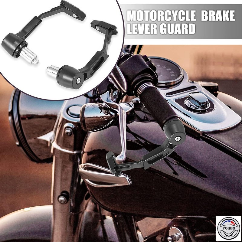 VTRUST Universal Motorcycle Bike Clutch Lever Protector, Brake Guard, Handlebar Levers Protect Handguard, Adjustable & Extendable (Black) - Image 2