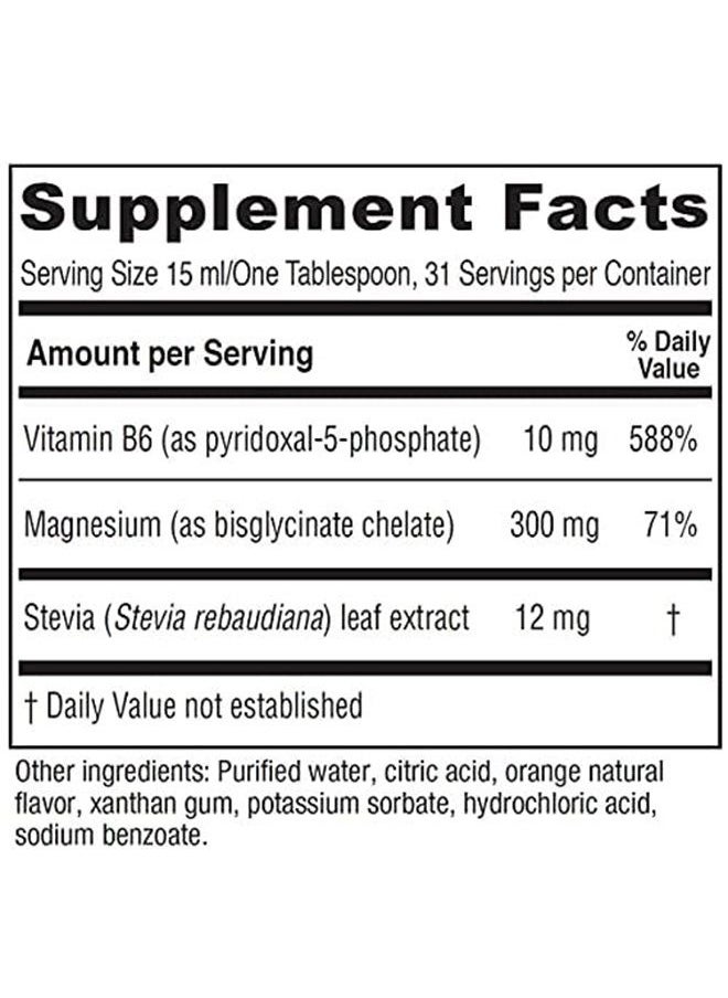 Vitanica Magnesium Tonic, Liquid Magnesium Bisglycinate Chelate 300 mg with Vitamin B6, Dr Formulated Supplement, Orange Flavor, Vegan, Gluten Free and Non-GMO,16 fl oz  - Image 3
