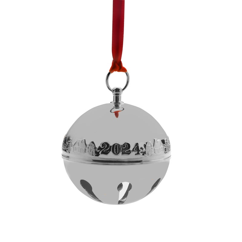 Wallace 2024 Silver Plated Sleigh Bell Ornament 54th Edition - Image 3