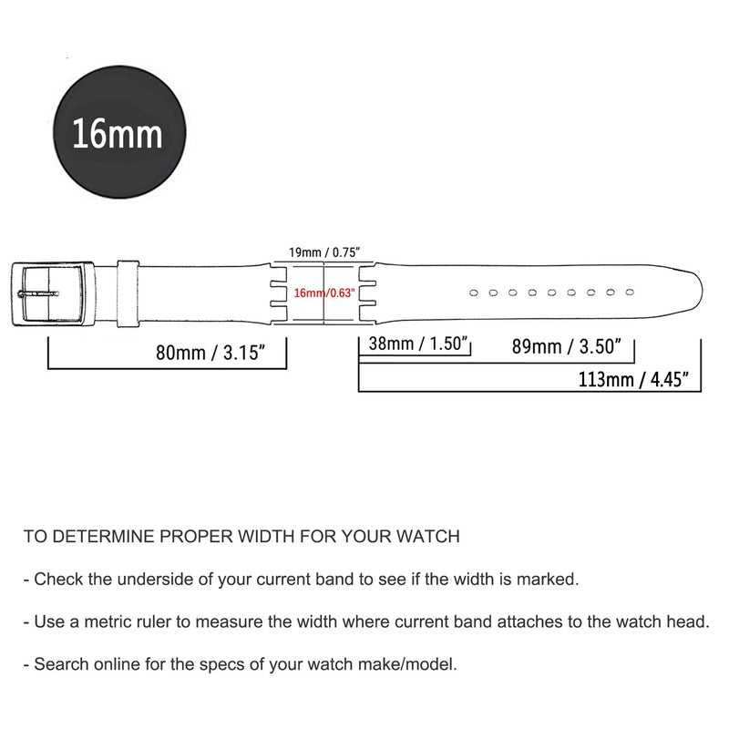 GreenOlive OliBoPo Ultra-thin Replacement Waterproof Silicone Rubber Watch Strap Watch Band for Swatch Skin Series (16mm, Grey) - Image 2
