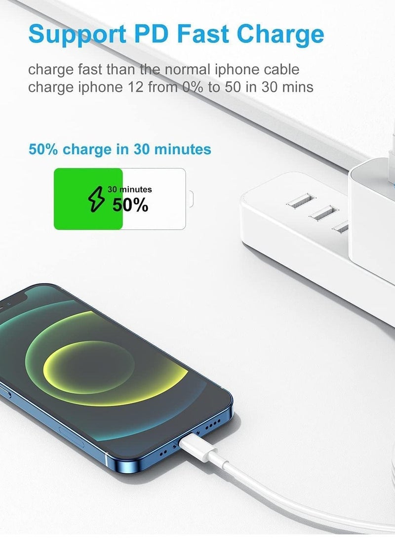 Rymel Fast Charging cable 3-Piece - Lightning to USB Charging Cable (1 Meter) - Fast Charging & Data Sync Cable Compatible with iPhone 14/13/12/11 Pro Max/XS/XR/8/7, iPad Air/Mini - Image 4