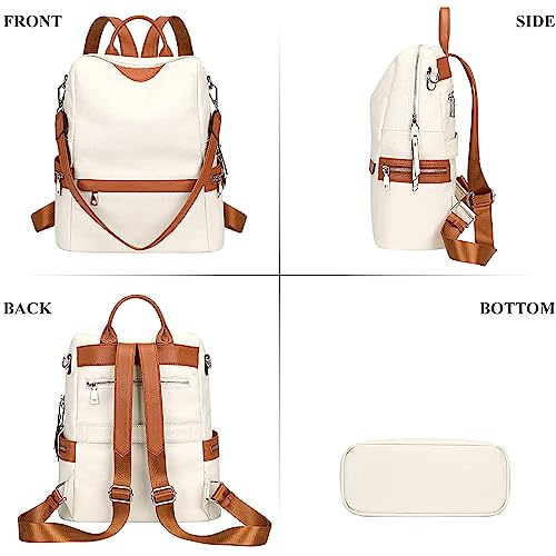 MUCHOVA Casual Backpack for Women Stylish Bag for Girls Trendy Bag for Ladies (White) - Image 3