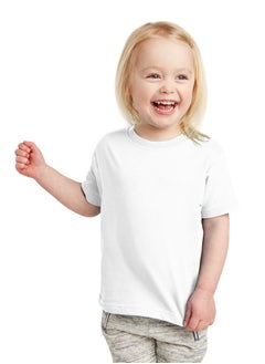 PRINTSHOP4ME Printshop4me Kids Round Neck Girls T Shirt 170 GSM Pure Cotton Basic Colors  - Image 1