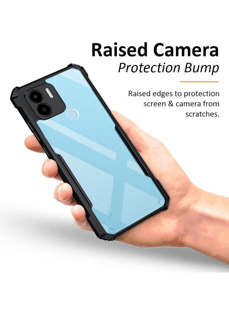 Generic - Xiaomi Redmi A1 PLUS/Redmi A2 PLUS Mobile Phone Case Cover, Ultra-Thin Lightweight Cover Soft TPU Bumper + Acrylic Clear Back Case Cover - Image 1