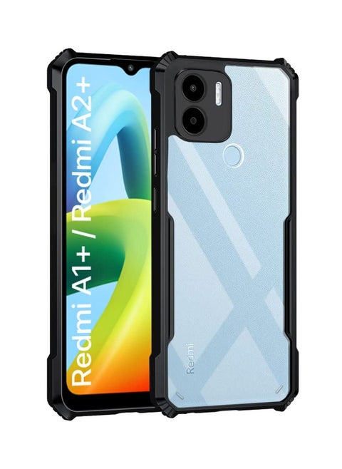 Xiaomi Redmi A1 PLUS/Redmi A2 PLUS Mobile Phone Case Cover, Ultra-Thin Lightweight Cover Soft TPU Bumper + Acrylic Clear Back Case Cover