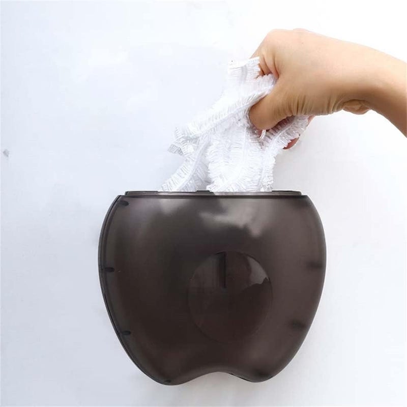 klarako Plastic Wrap Storage Box Cling Film Organization Wall-Mounted Dustproof Box, Fresh Keeping Bag Storage Box (Amber+Green,Type 3) - Image 2