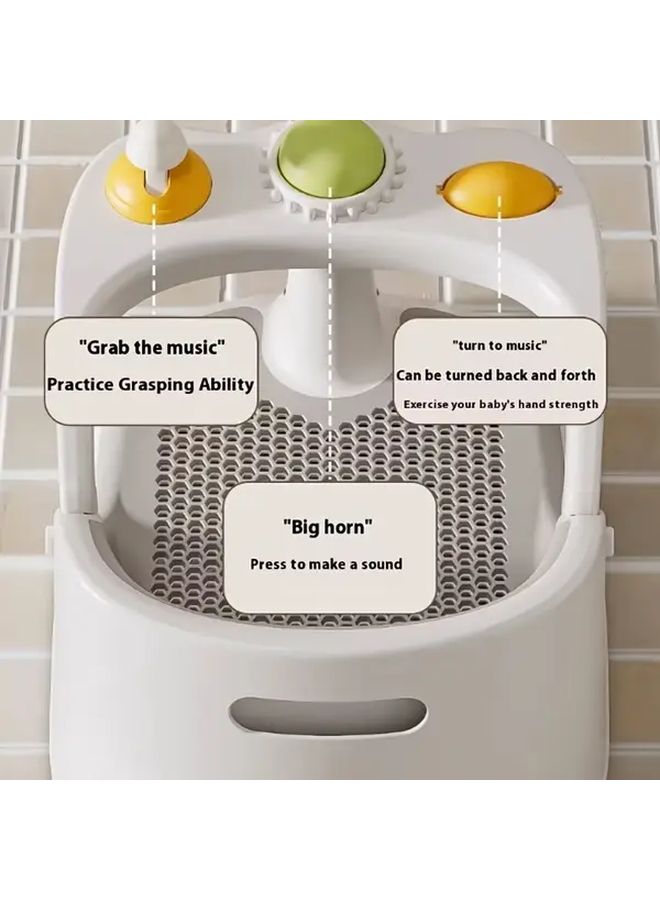 Gray Bath Tub with Safety Harness Non Slip Cushioned Seat Stable Base Easy Clean - Image 2