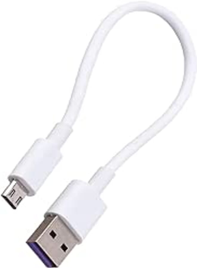 Keendex kx2395 micro cable to usb 3.0 fast charging & data line, 10cm - white