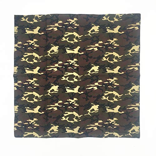 Vamqor 100% Cotton 10 Pack Fine Bandanas（Camouflage） - Image 2