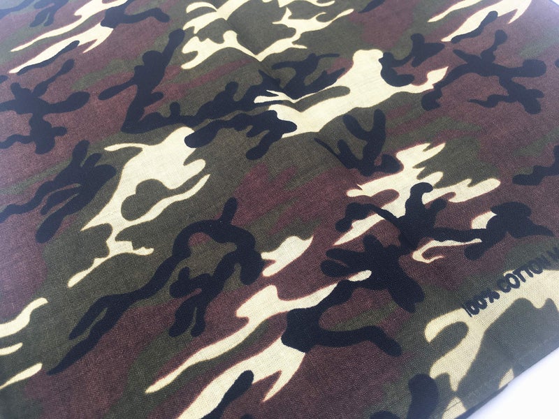 Vamqor 100% Cotton 10 Pack Fine Bandanas（Camouflage） - Image 5