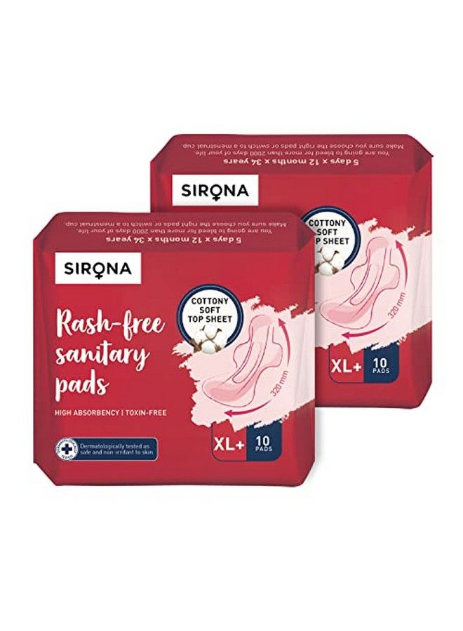 Sirona Rash Free Sanitary Pads For Women Xl+ 20 Napkins - Image 1