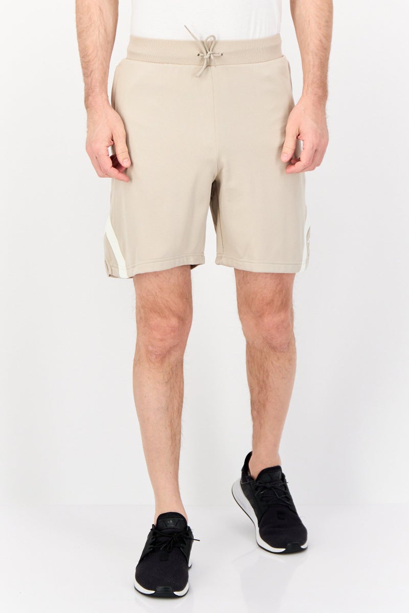 Adidas Men Sportswear Fit 7 Inseam Outdoor Shorts, Beige - Image 1