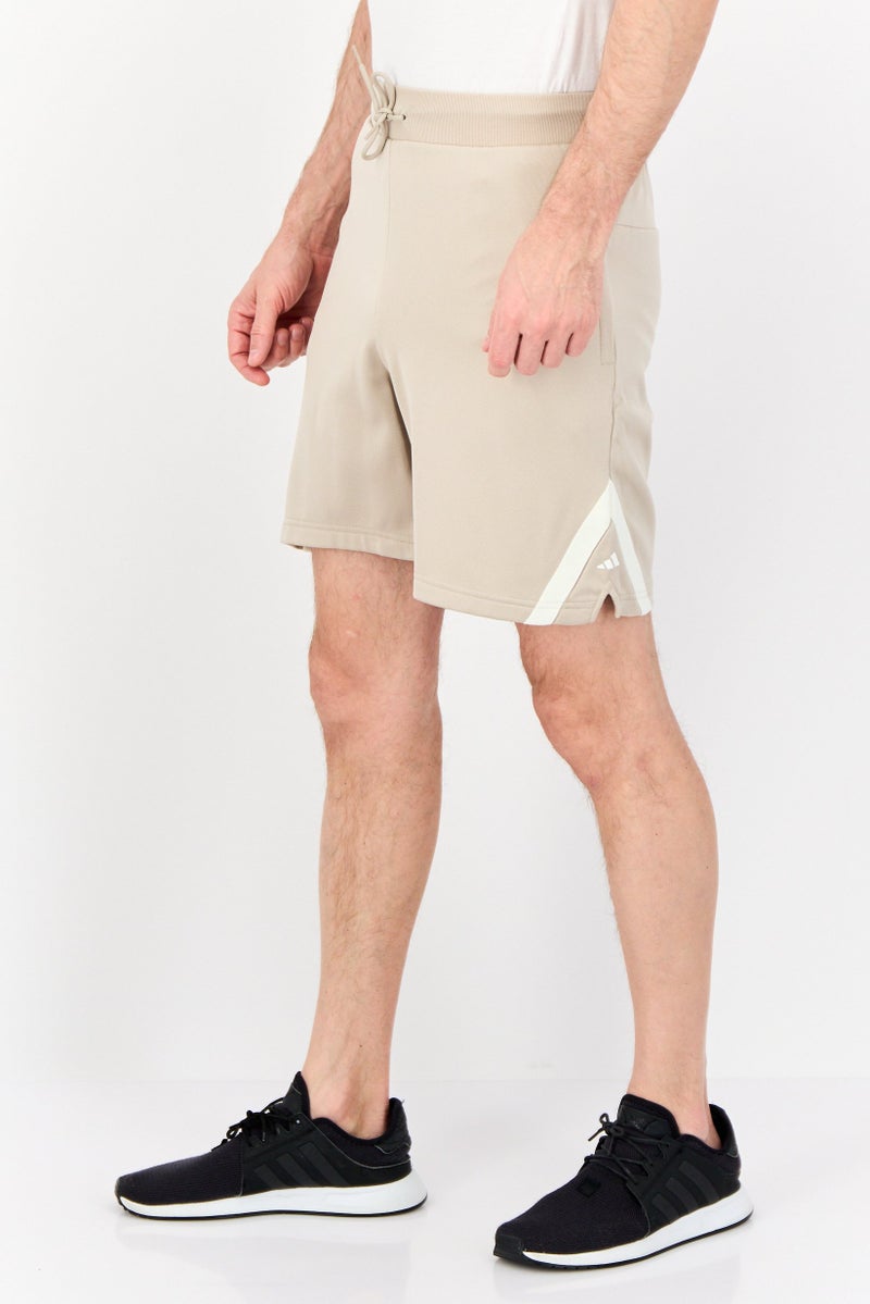 Adidas Men Sportswear Fit 7 Inseam Outdoor Shorts, Beige - Image 2
