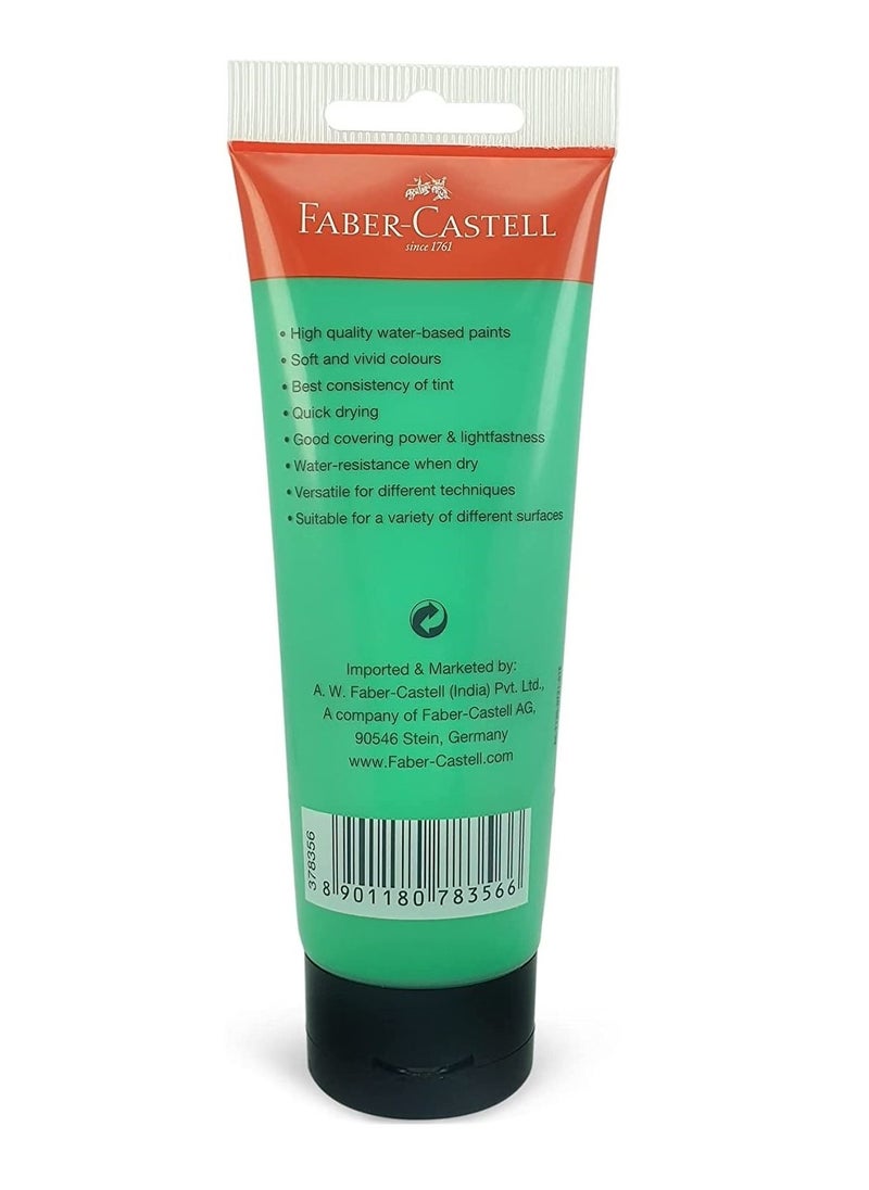 FABER-CASTELL - Acrylic Color Paint 120ml Cobalt Green - Image 1