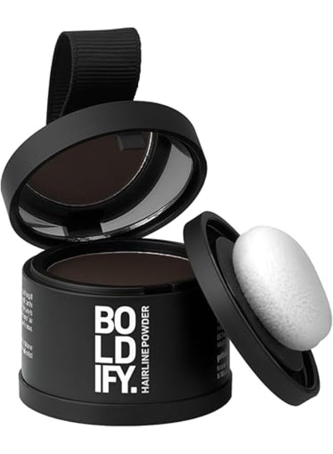 Boldify Hairline Powder Instantly Conceals Hair Loss Root Touch Up Hair Powder Hair Toppers For Women & Men Hair Fibers For Thinning Hair Root Cover Up Stainproof 48 Hour Formula (Dark Auburn) - Image 1