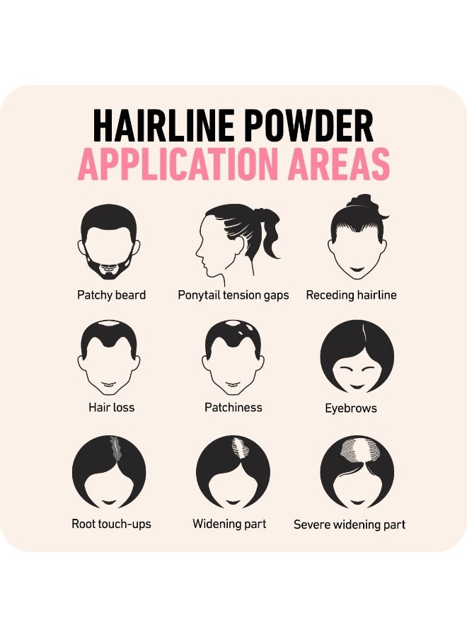 Boldify Hairline Powder Instantly Conceals Hair Loss Root Touch Up Hair Powder Hair Toppers For Women & Men Hair Fibers For Thinning Hair Root Cover Up Stainproof 48 Hour Formula (Dark Auburn) - Image 3