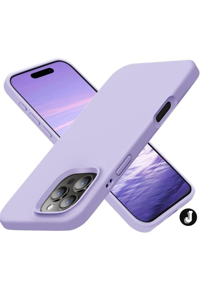 JAJEEK Light Purple Silky Soft Touch Case for iPhone 16 Pro Max – Premium Liquid Silicone Protective Bumper - Image 1