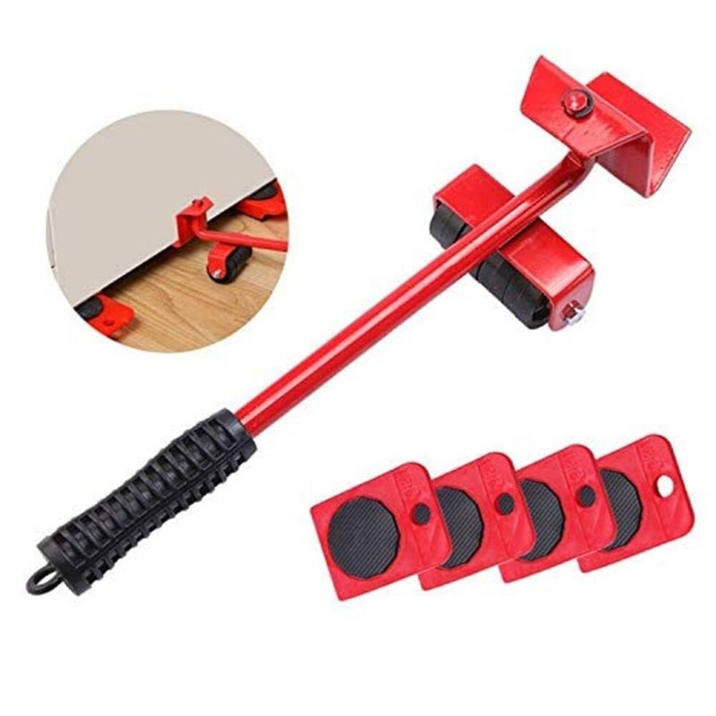 BBD kitchen shop Heavy Duty ABS Steel Adjustable Height Furniture Lifter Sliders Easy Safe Moving Appliance Roller Shifting Tool Suitable for Sofas Couches Refrigerators - Image 4