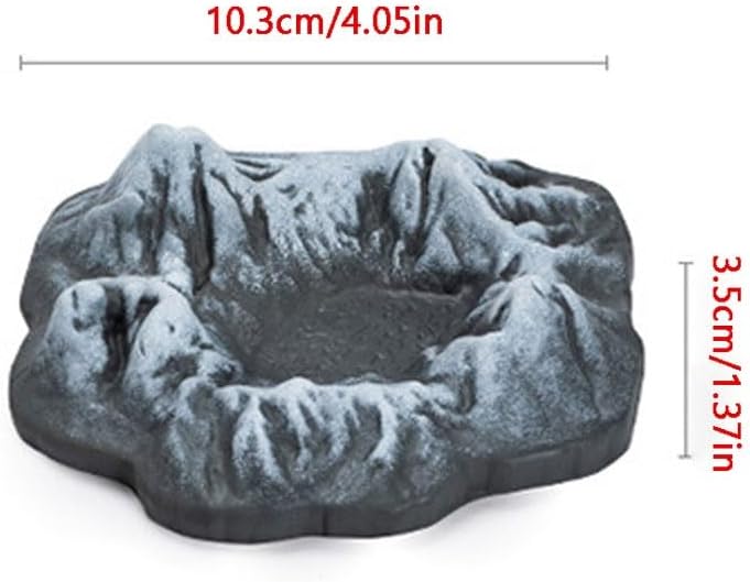 Cement Mountain Shaped Ashtray For Home Bar Patio Outdoor Color A - Image 2
