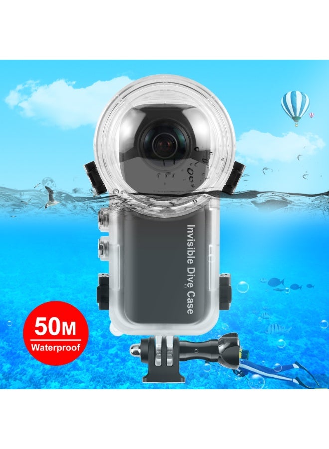 بولوز حافظة غوص مقاومة للماء مع ختم محكم حتى عمق 50 متر لجهاز Insta360 X3 (شفافة) - Image 1