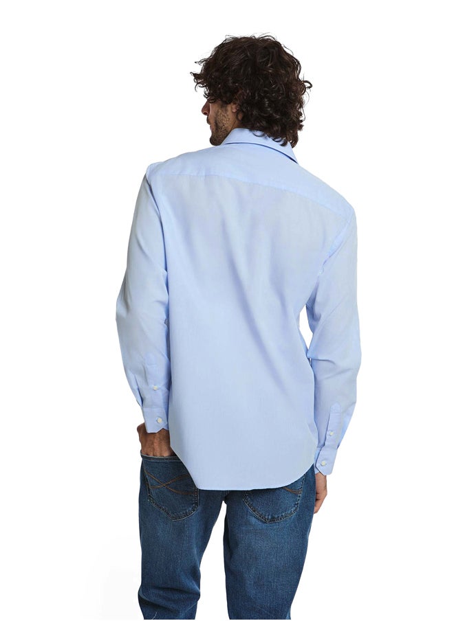 DALYDRESS قميص قطني أنيق بأكمام طويلة وقصّة عادية  - Image 3