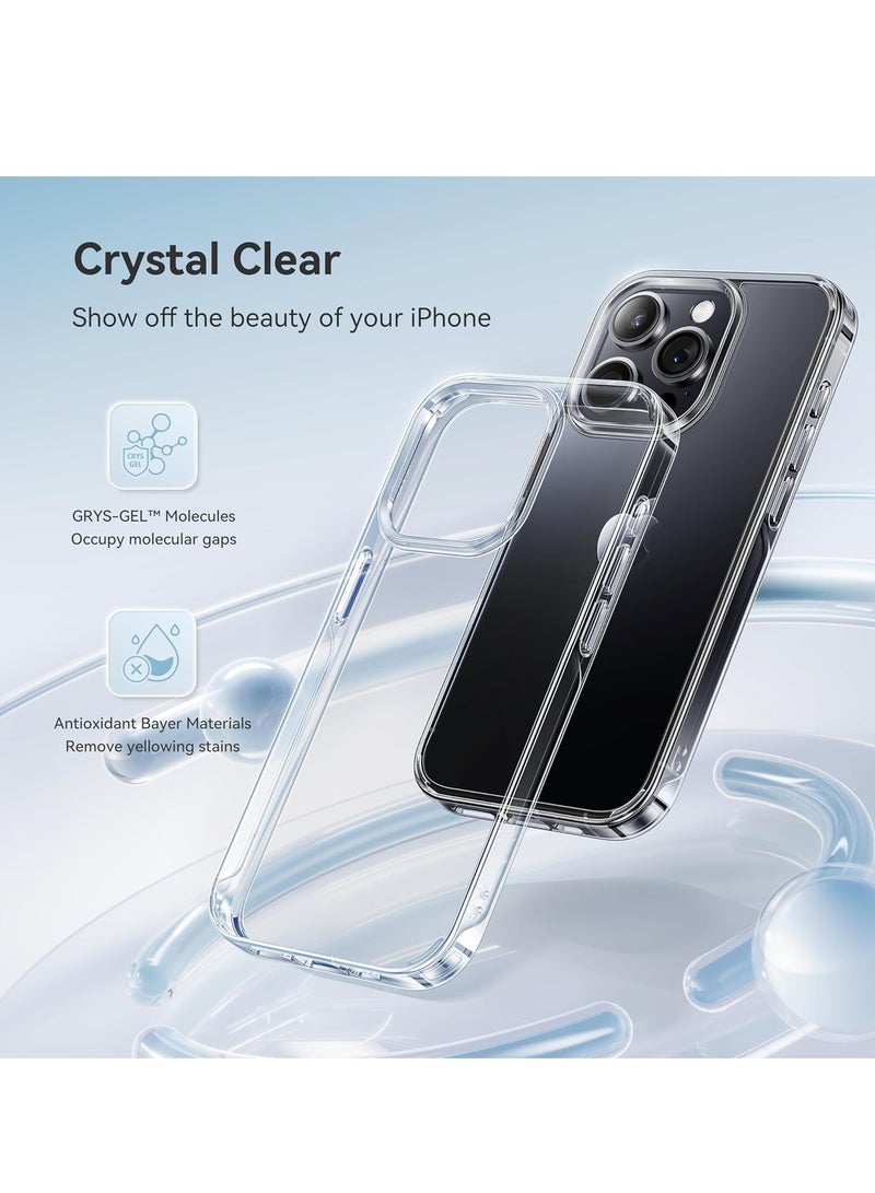 DUSALA For iPhone 15 Pro Max Case Crystal Clear, [Never Yellow Technology] [12FT Mil-Grade Protection] Transparent Slim Cover Women Men for iPhone 15 Pro Max  Phone Case 6.7 inch, Clear - Image 2