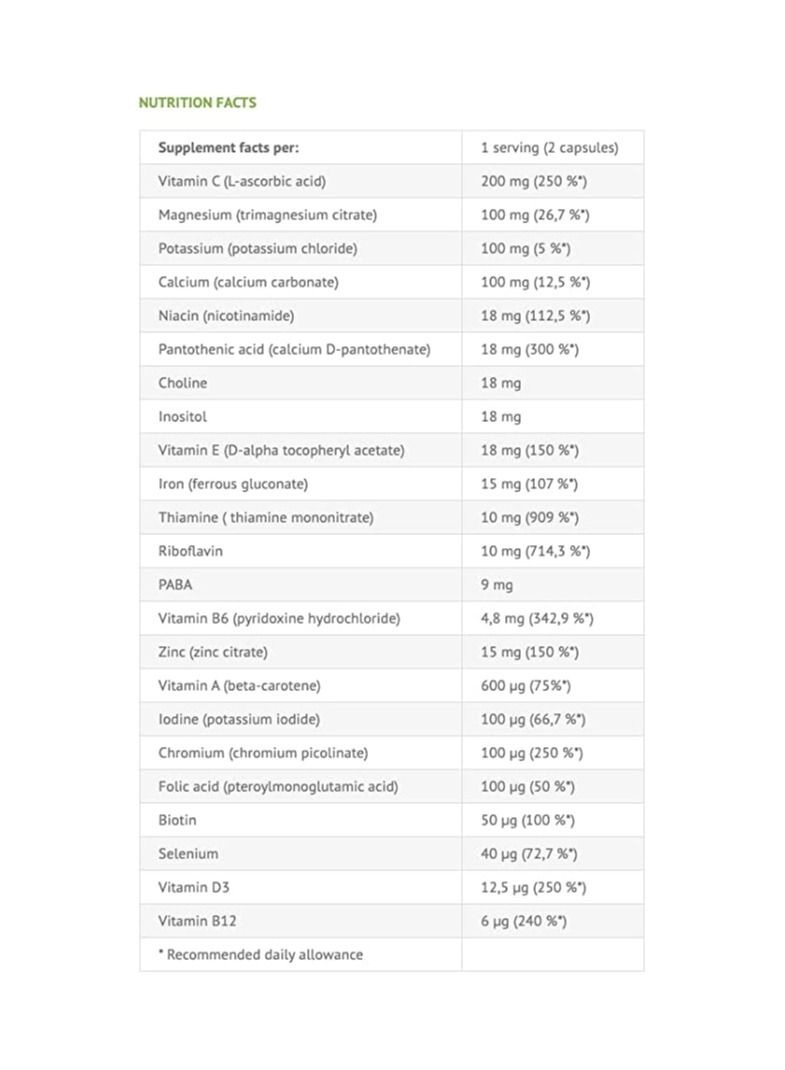 VIKING FORCE LABORATORIES Viking Multivitamin strong 100 cap - Image 3
